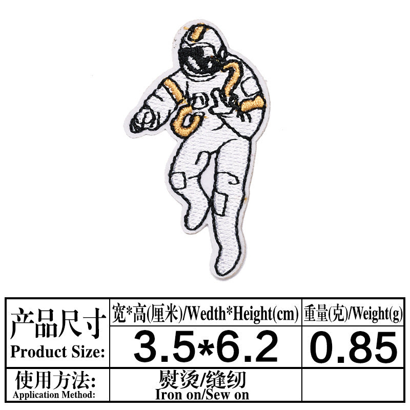 Wholesale Astronaut Air Force Diver Embroidery Patches DIY Clothing Decorative Accessory Casual Party Gift