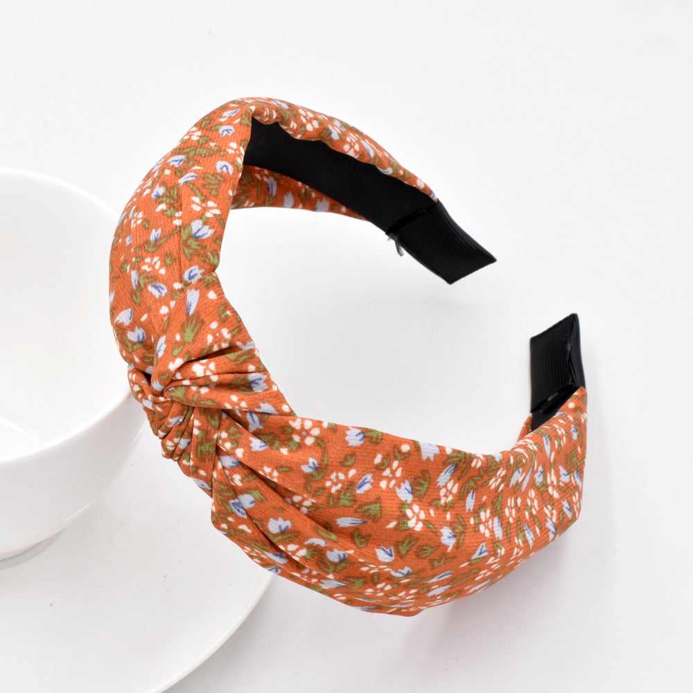 Wholesale Vintage Rose Wash Fabric Headband