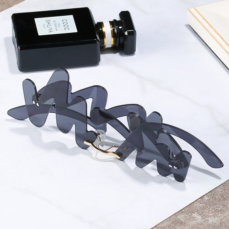 Wholesale N-shaped Wave Irregular Sunglasses