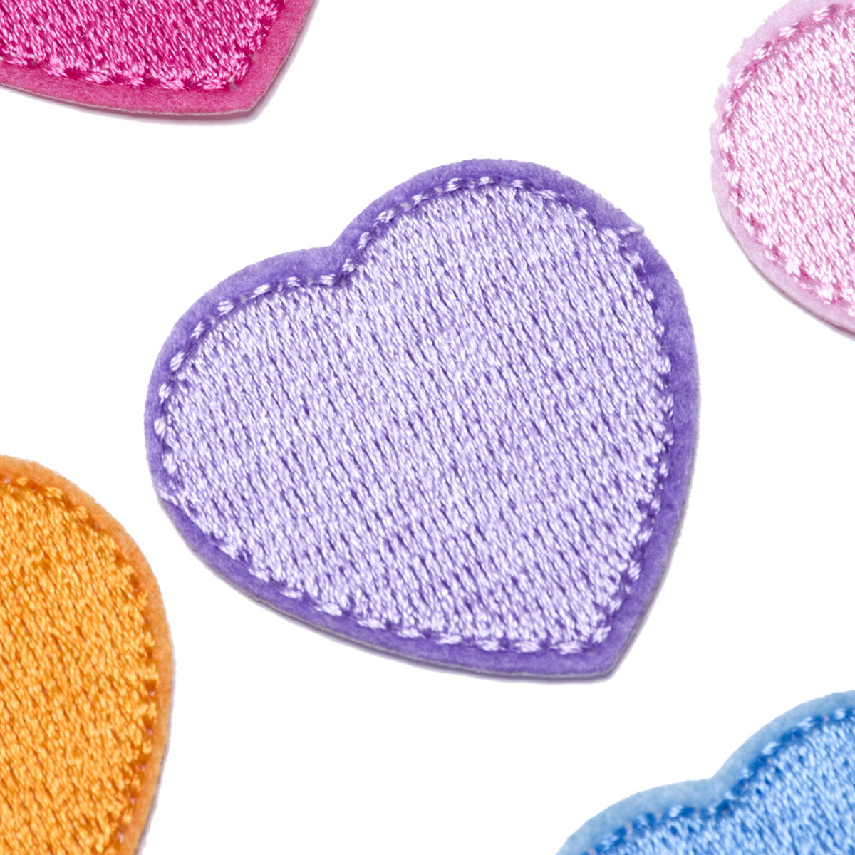 Wholesale Heart-shaped fabric patch for clothing embroidery  DIY Patches