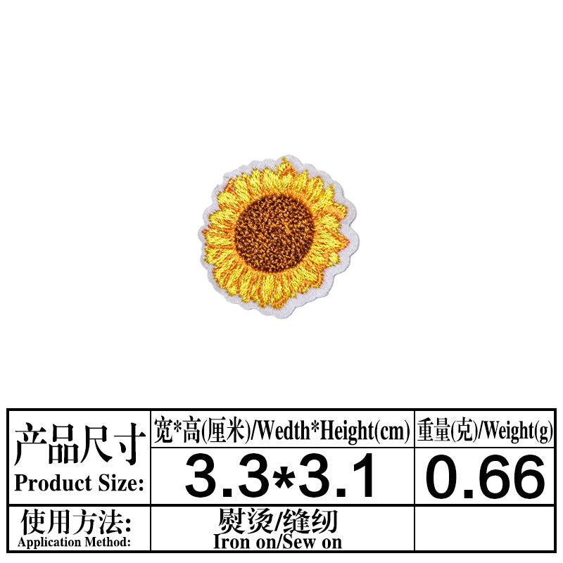 Wholesale Stylish Sunflower Felt Embroidery Patches For DIY Clothing Repair And Decoration Iron On 18 Piece Set Great For Boutique And Resale
