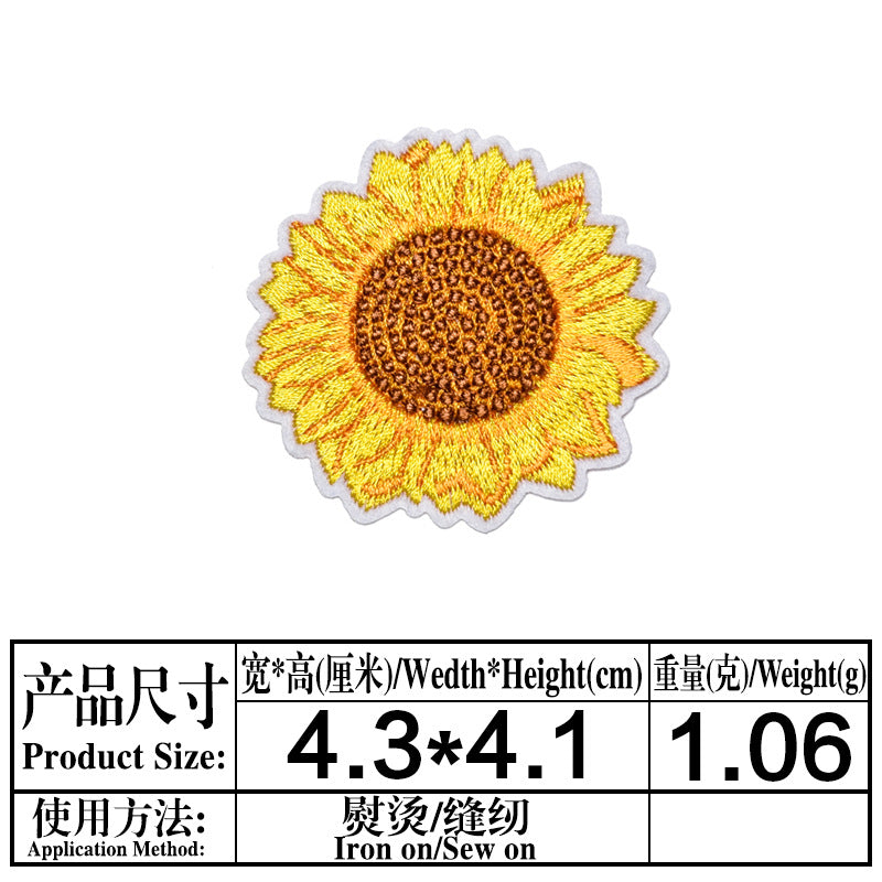 Wholesale Stylish Sunflower Felt Embroidery Patches For DIY Clothing Repair And Decoration Iron On 18 Piece Set Great For Boutique And Resale