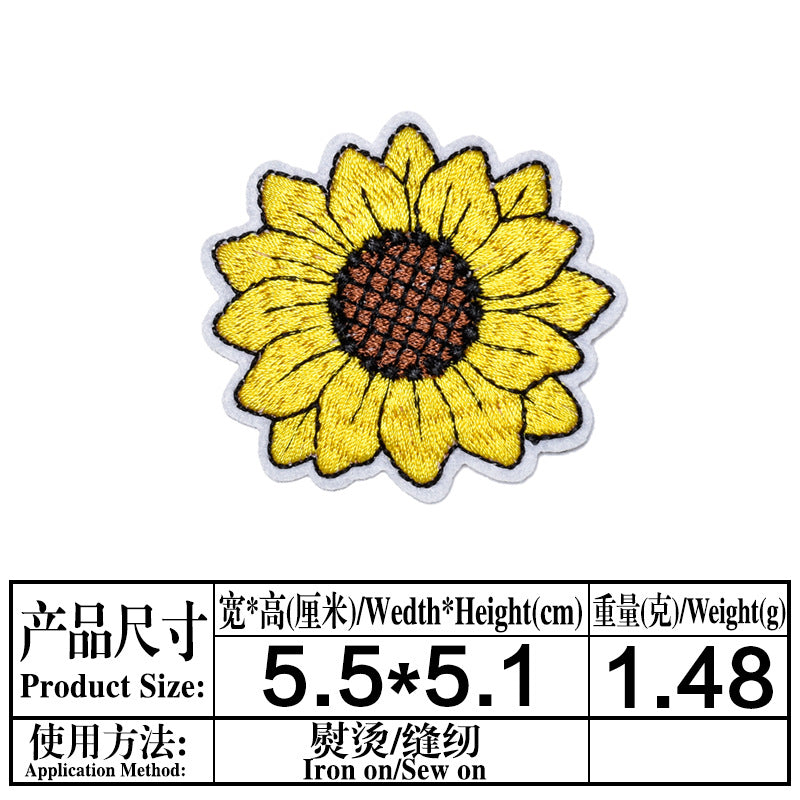 Wholesale Stylish Sunflower Felt Embroidery Patches For DIY Clothing Repair And Decoration Iron On 18 Piece Set Great For Boutique And Resale