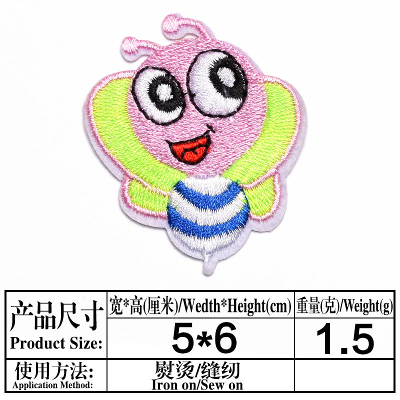 Wholesale Embroidered Cartoon Animal Cloth Patches For Kids Clothing DIY Repair OLY Exclusive