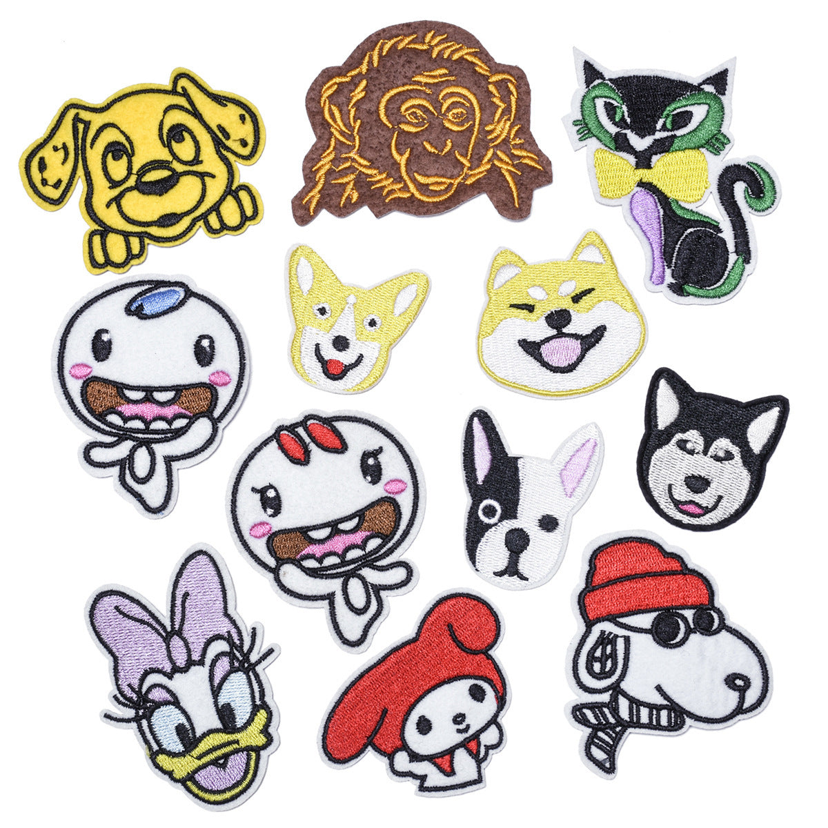 Wholesale Cute Cartoon Animal Embroidery Patches Cloth Set Of 12 For Clothing Repair And Decoration OLY Exclusive