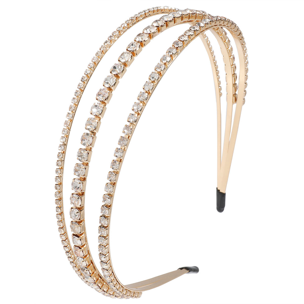Wholesale Alloy Diamond and Pearl Three-layer Headband