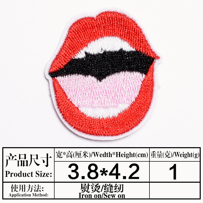 Wholesale Trendy Cartoon Embroidery Patch Decorative Cloth Patch For Clothing Repair Gift Boutique Resale Accessory