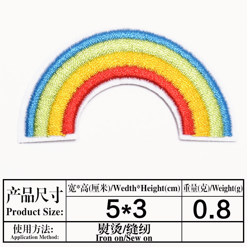 Wholesale Trendy Cartoon Embroidery Patch Decorative Cloth Patch For Clothing Repair Gift Boutique Resale Accessory