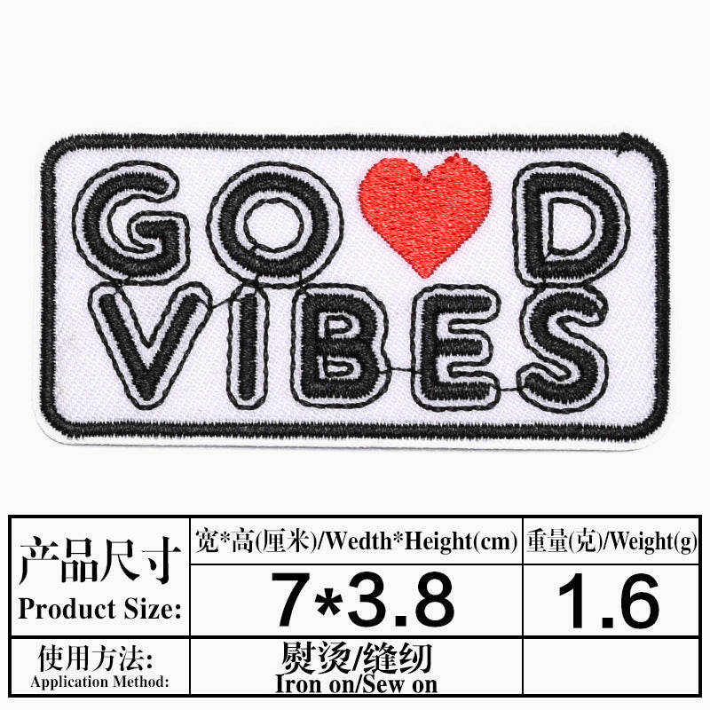 Wholesale Trendy Cartoon Embroidery Patch Decorative Cloth Patch For Clothing Repair Gift Boutique Resale Accessory