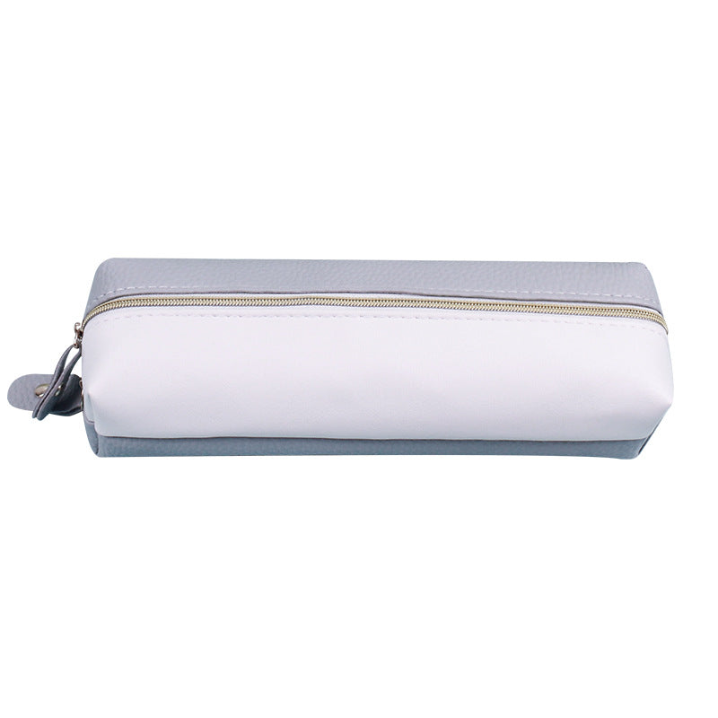 Wholesale PU Creative Double Zipper Pen Bags