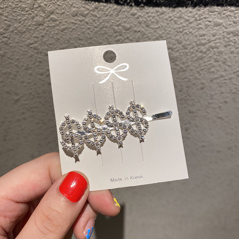 Wholesale English Letter Rhinestone Hairpin