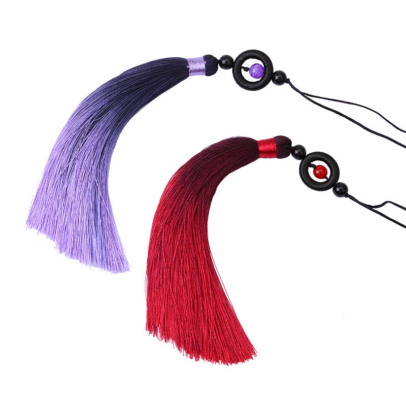 Wholesale 16CM Lucky Beads Gradient Tassel Tassel