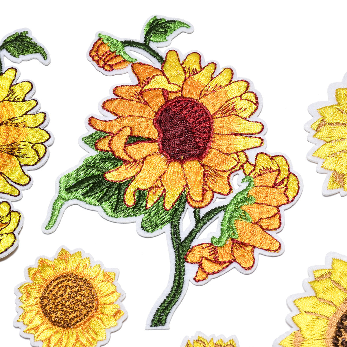 Wholesale 6 Pack Embroidered Face Patch Stylish Cloth Sew On Badge For Clothing DIY Fashion Accessory Everyday Gift Boutique Resale