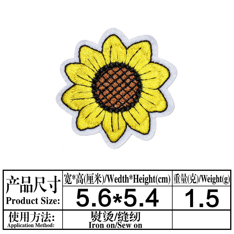 Wholesale Stylish Sunflower Felt Embroidery Patches For DIY Clothing Repair And Decoration Iron On 18 Piece Set Great For Boutique And Resale