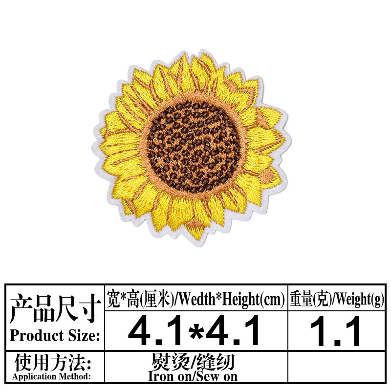 Wholesale Stylish Sunflower Felt Embroidery Patches For DIY Clothing Repair And Decoration Iron On 18 Piece Set Great For Boutique And Resale