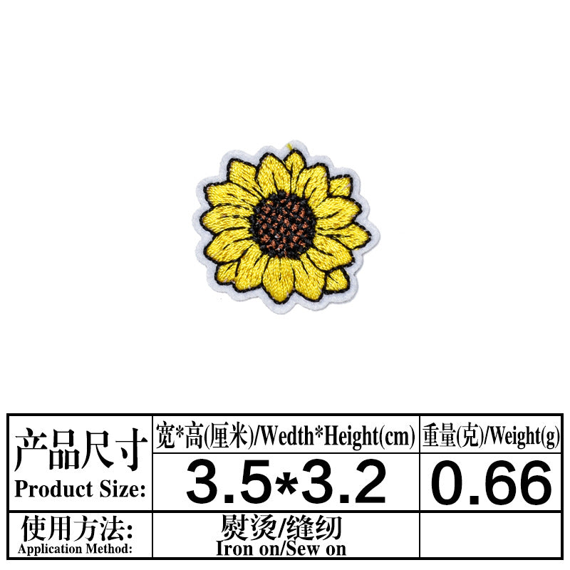 Wholesale Stylish Sunflower Felt Embroidery Patches For DIY Clothing Repair And Decoration Iron On 18 Piece Set Great For Boutique And Resale