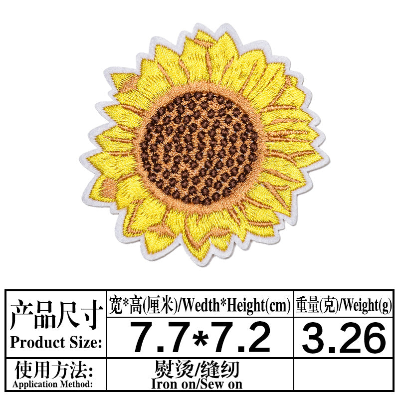 Wholesale Stylish Sunflower Felt Embroidery Patches For DIY Clothing Repair And Decoration Iron On 18 Piece Set Great For Boutique And Resale