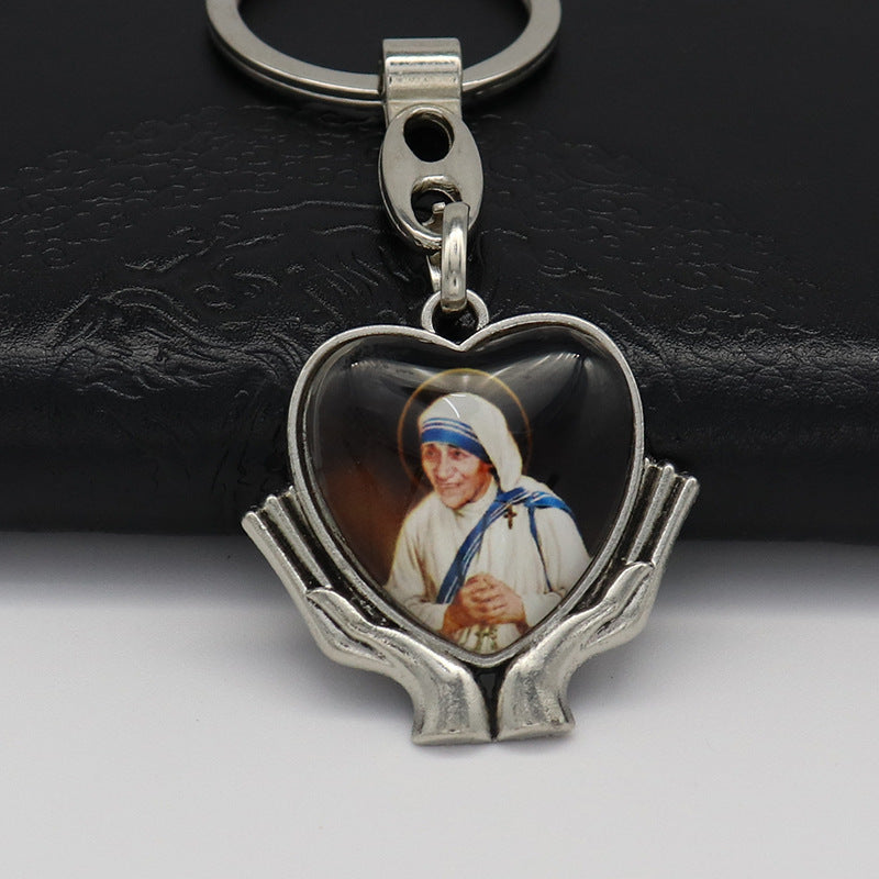 Wholesale Metal Creative Love Album Photo Frame Keychain