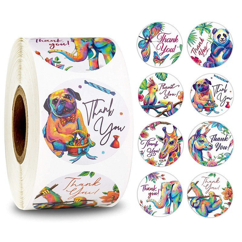 Wholesale Coated Paper Self-adhesive Marine Biological Stickers