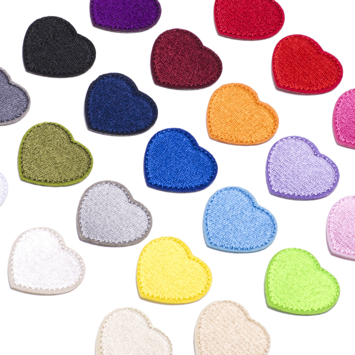 Wholesale Heart-shaped fabric patch for clothing embroidery  DIY Patches