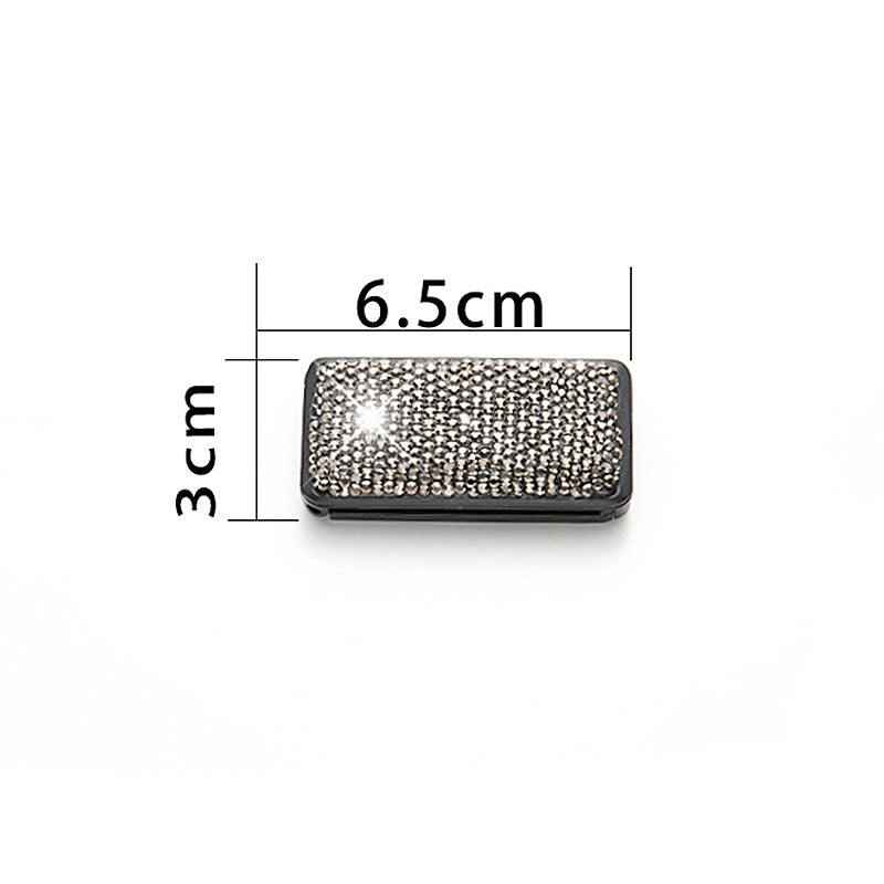 Wholesale Diamond Encrusted Car Seat Belt Plastic Retainer with Clip