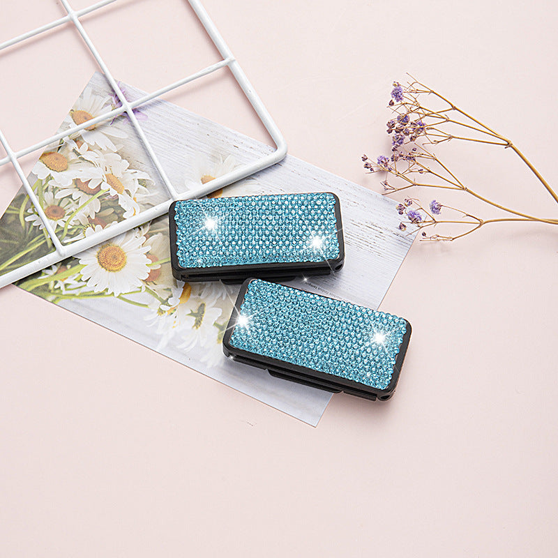 Wholesale Diamond Encrusted Car Seat Belt Plastic Retainer with Clip