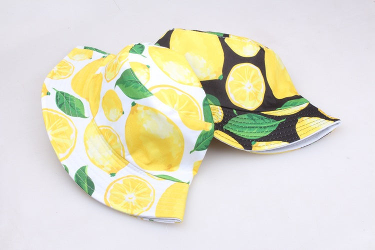 Wholesale Printed Fruit Pattern Bucket Hat