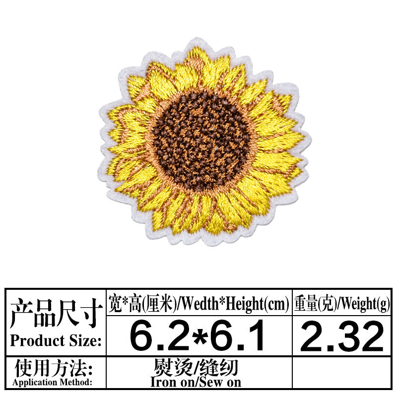 Wholesale Stylish Sunflower Felt Embroidery Patches For DIY Clothing Repair And Decoration Iron On 18 Piece Set Great For Boutique And Resale