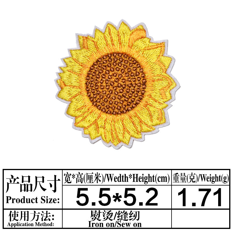 Wholesale Stylish Sunflower Felt Embroidery Patches For DIY Clothing Repair And Decoration Iron On 18 Piece Set Great For Boutique And Resale