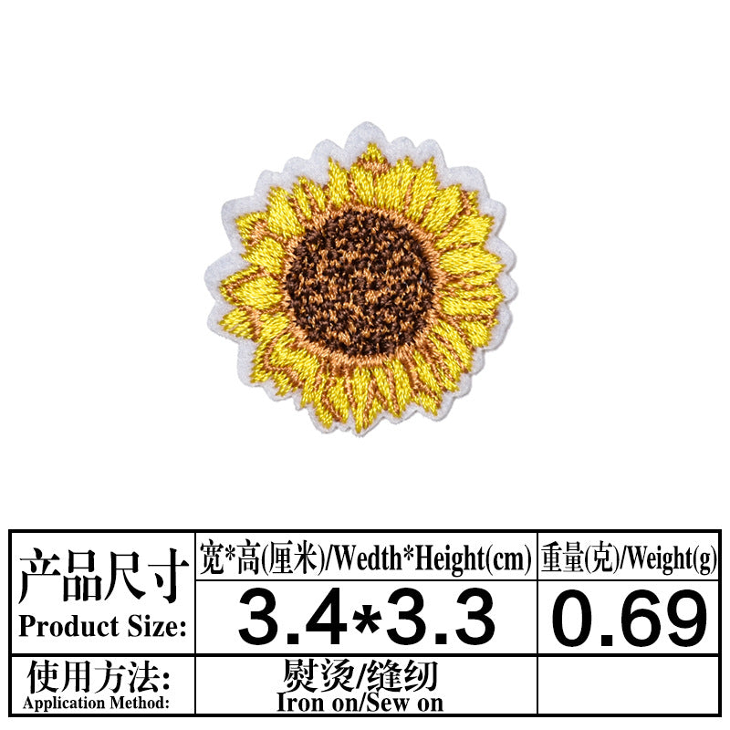 Wholesale Stylish Sunflower Felt Embroidery Patches For DIY Clothing Repair And Decoration Iron On 18 Piece Set Great For Boutique And Resale