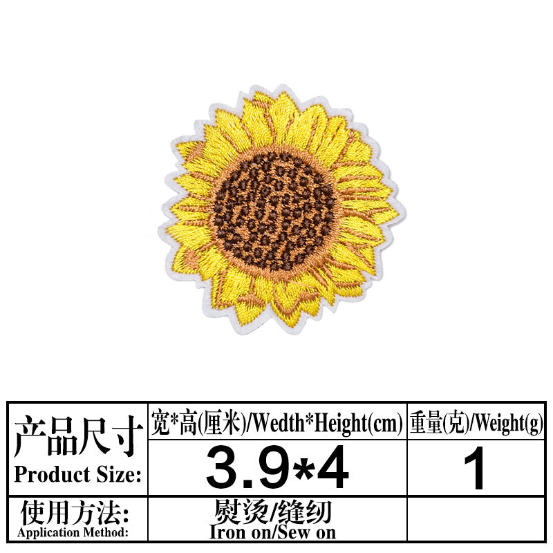 Wholesale Stylish Sunflower Felt Embroidery Patches For DIY Clothing Repair And Decoration Iron On 18 Piece Set Great For Boutique And Resale