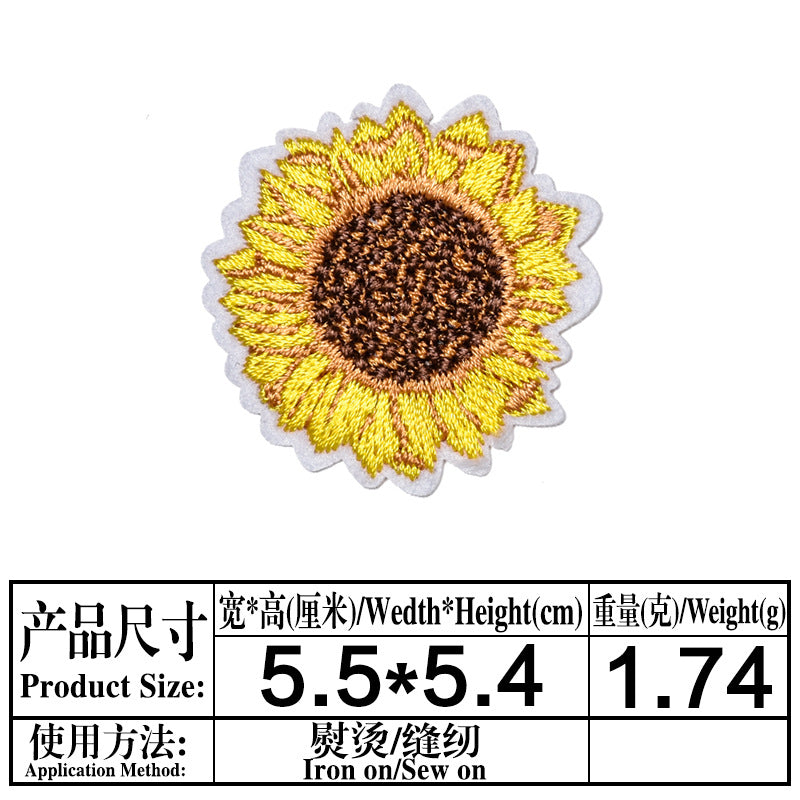 Wholesale Stylish Sunflower Felt Embroidery Patches For DIY Clothing Repair And Decoration Iron On 18 Piece Set Great For Boutique And Resale
