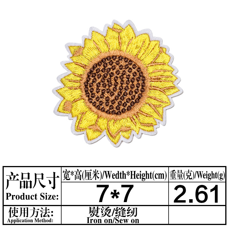 Wholesale Stylish Sunflower Felt Embroidery Patches For DIY Clothing Repair And Decoration Iron On 18 Piece Set Great For Boutique And Resale