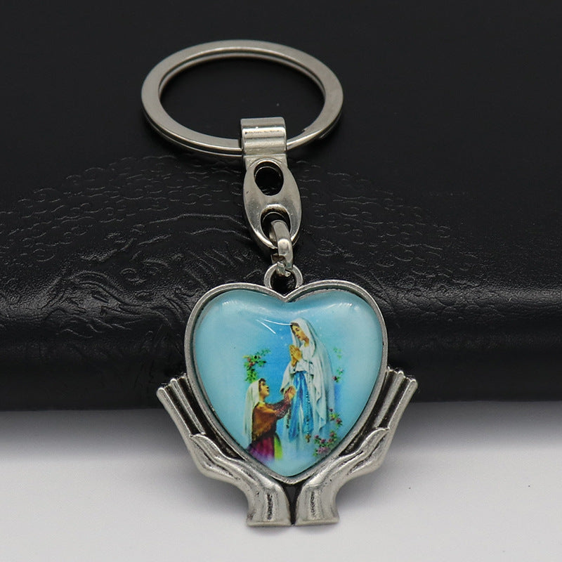 Wholesale Metal Creative Love Album Photo Frame Keychain