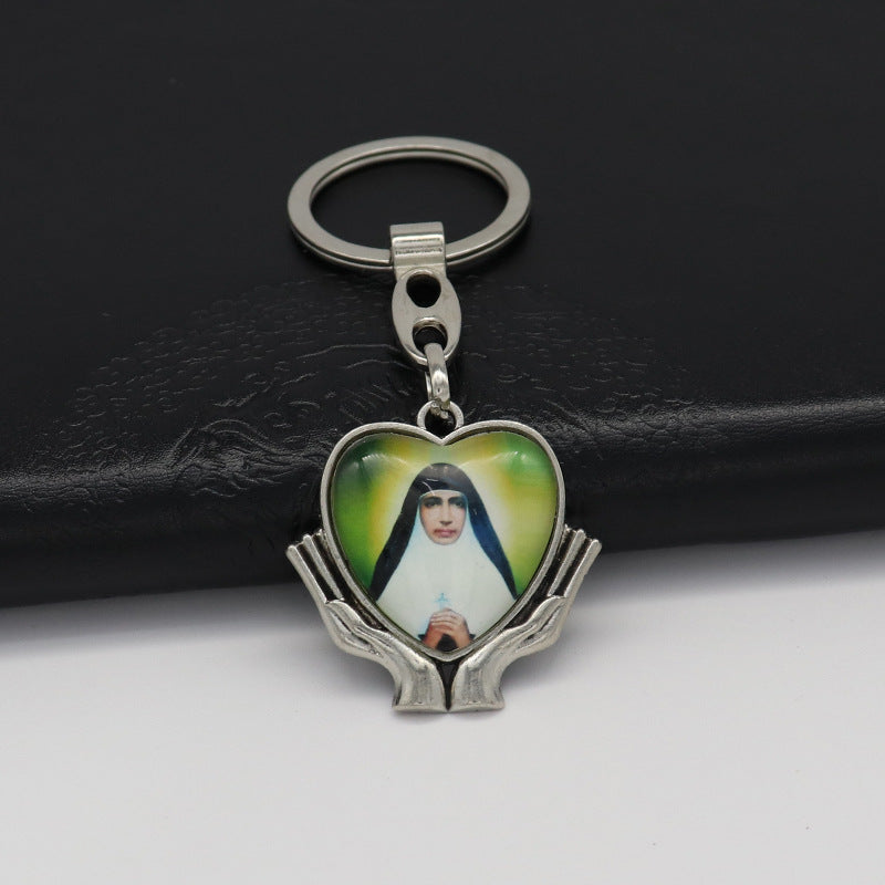 Wholesale Metal Creative Love Album Photo Frame Keychain