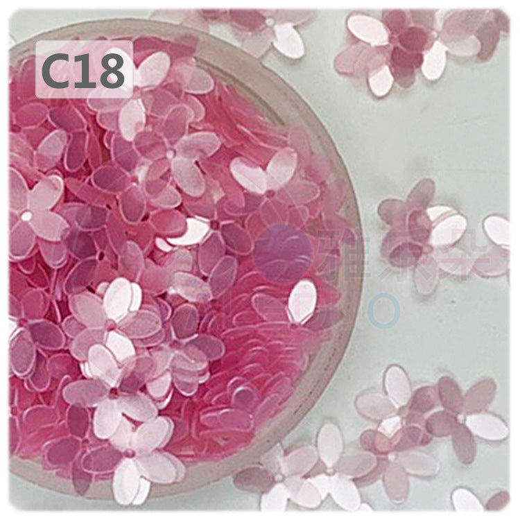 Wholesale 10MM concave plum 3D five-finger flower sequins