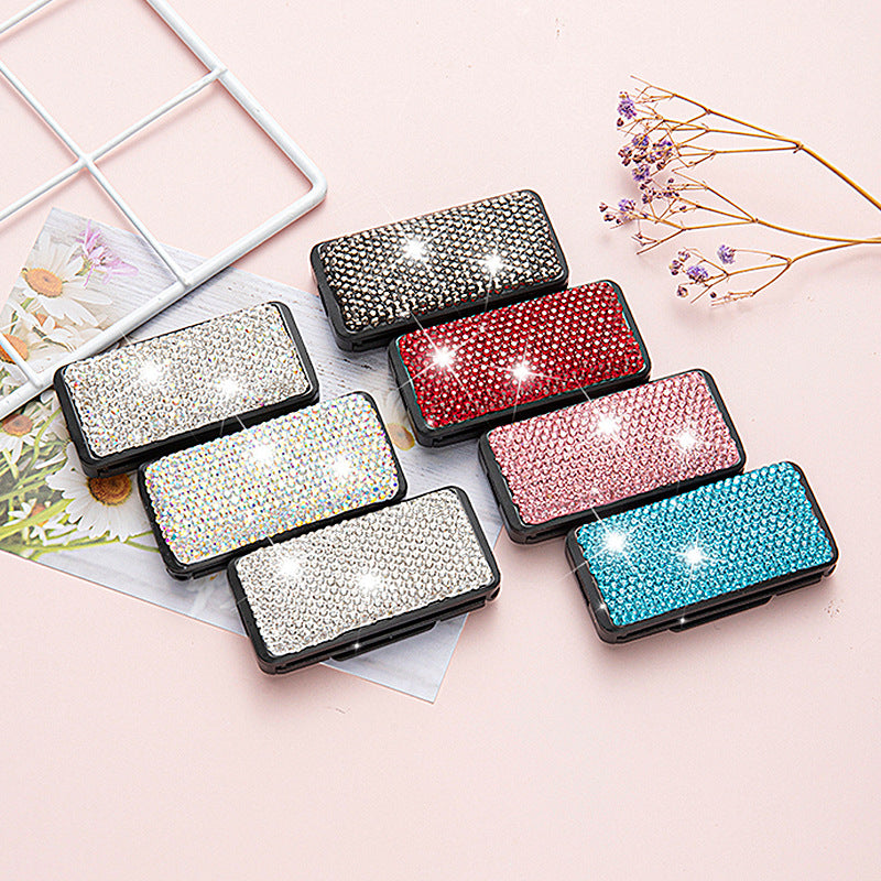 Wholesale Diamond Encrusted Car Seat Belt Plastic Retainer with Clip