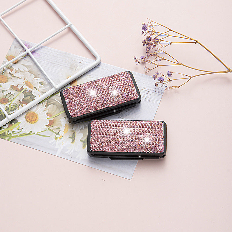 Wholesale Diamond Encrusted Car Seat Belt Plastic Retainer with Clip