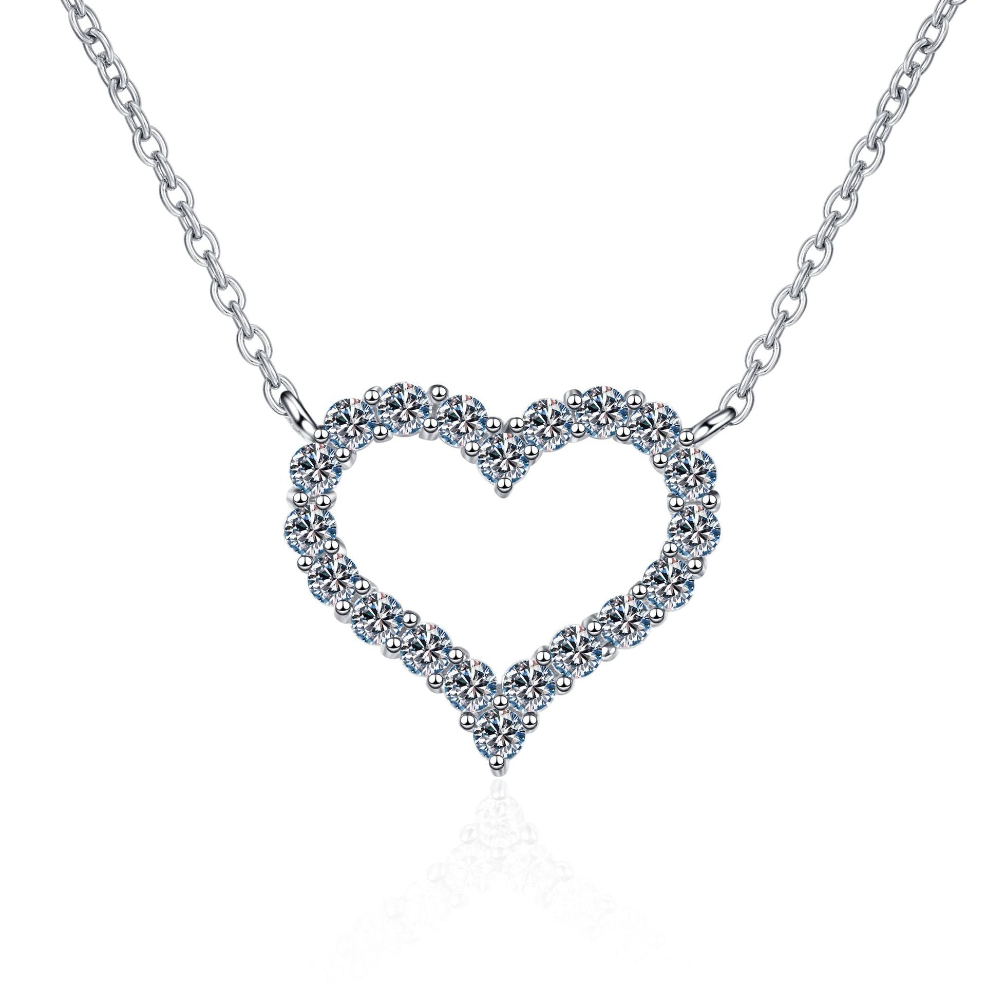 Wholesale S925 Sterling Silver Plated Pt950 Gold Love Necklace