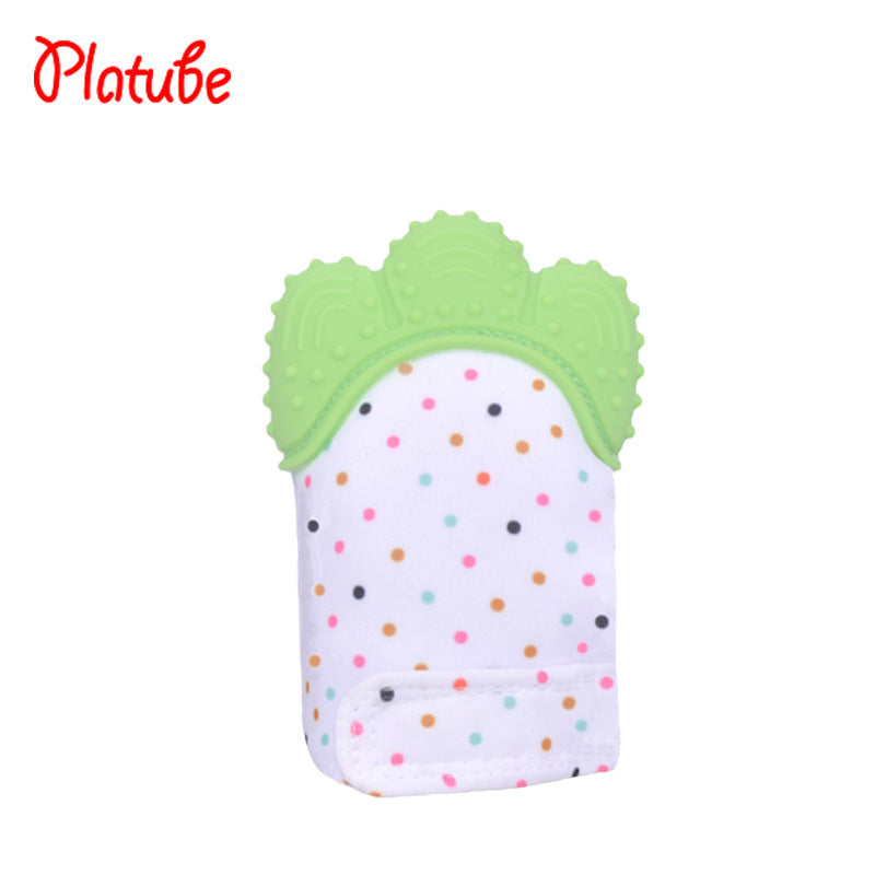 Wholesale silicone baby gloves teething supplies