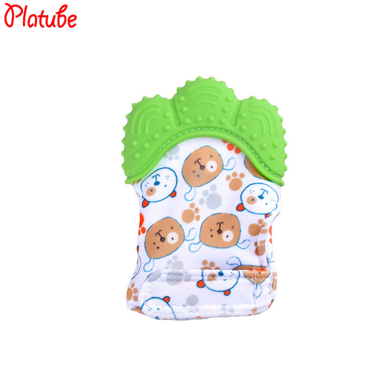 Wholesale silicone baby gloves teething supplies