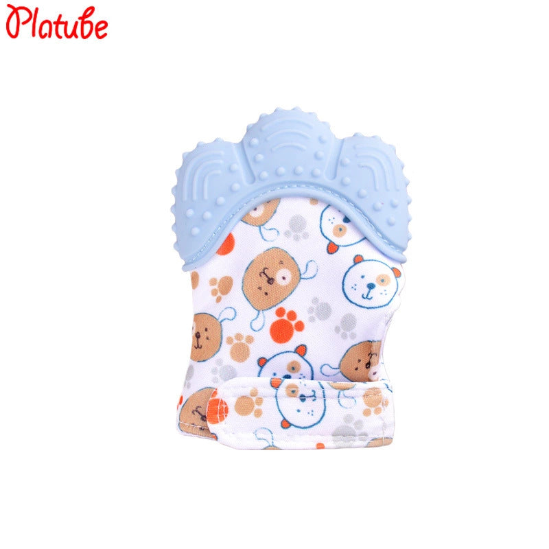 Wholesale silicone baby gloves teething supplies