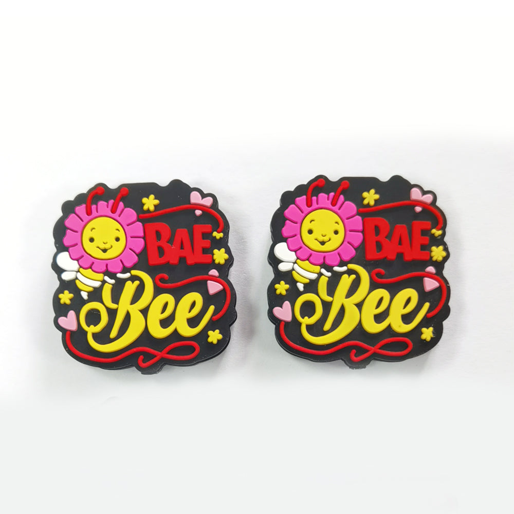 Wholesale 10pcs Creative Cute Design Flowers Bees Beads