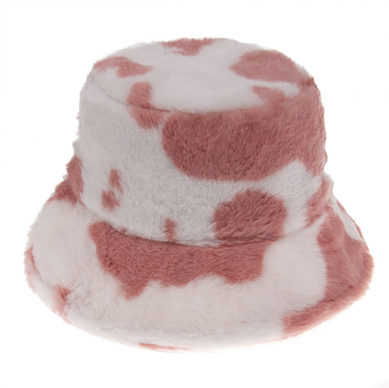 Wholesale Black and White Cow Pattern Bucket Hat