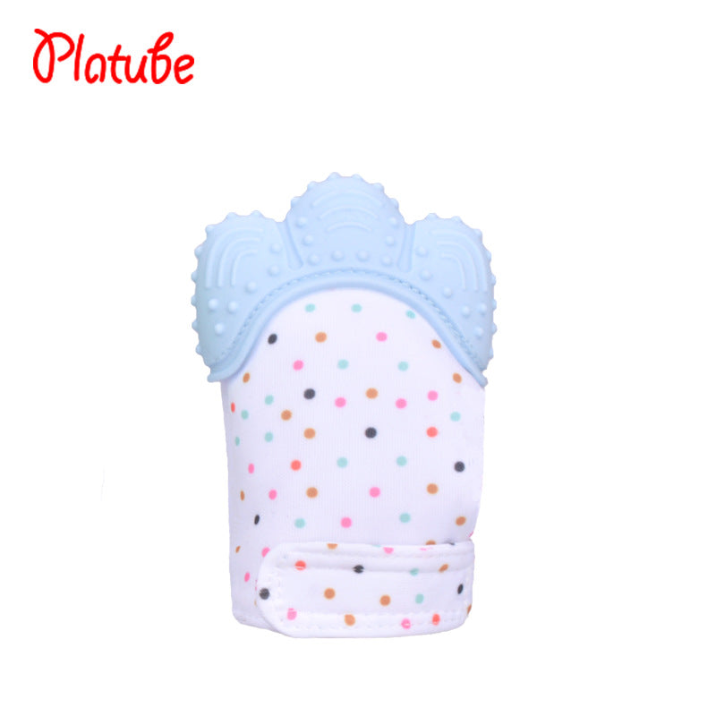 Wholesale silicone baby gloves teething supplies
