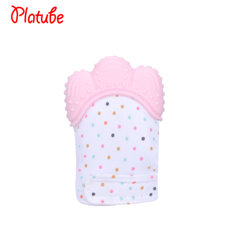 Wholesale silicone baby gloves teething supplies
