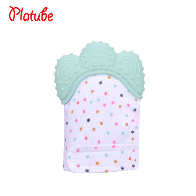 Wholesale silicone baby gloves teething supplies