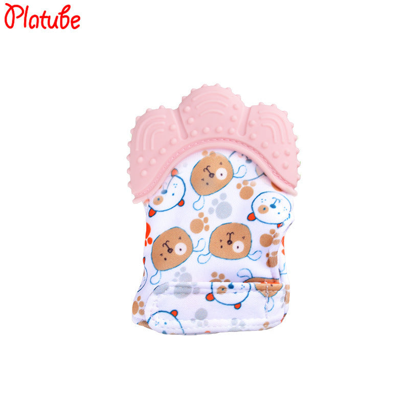 Wholesale silicone baby gloves teething supplies
