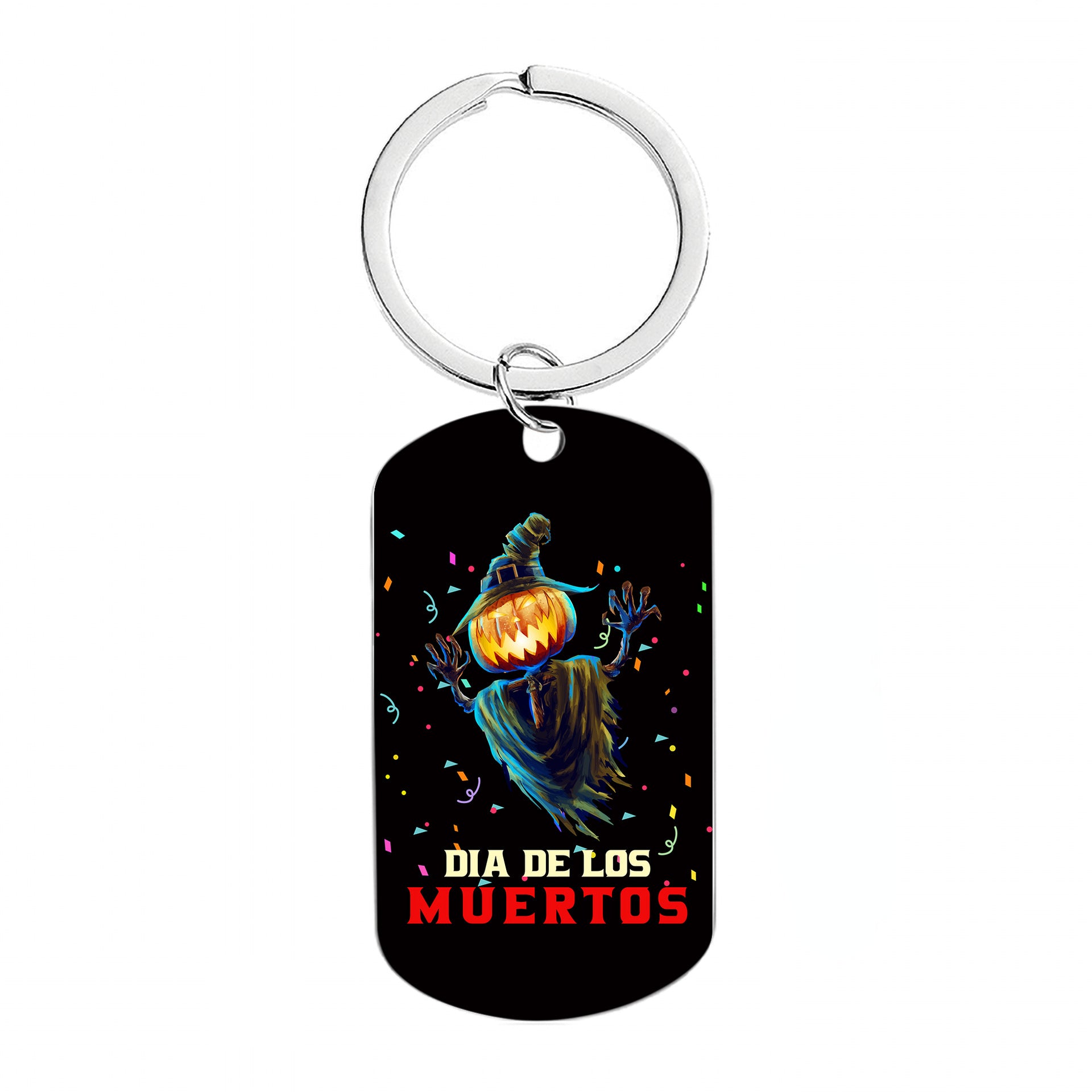 Wholesale Halloween Mexican Style Calavera Skull Metal Keychain