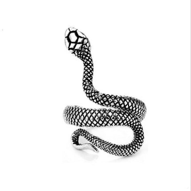 Wholesale Vintage snake ring open wound king cobra ring